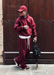 Tuta Japan Felpata Bordeaux