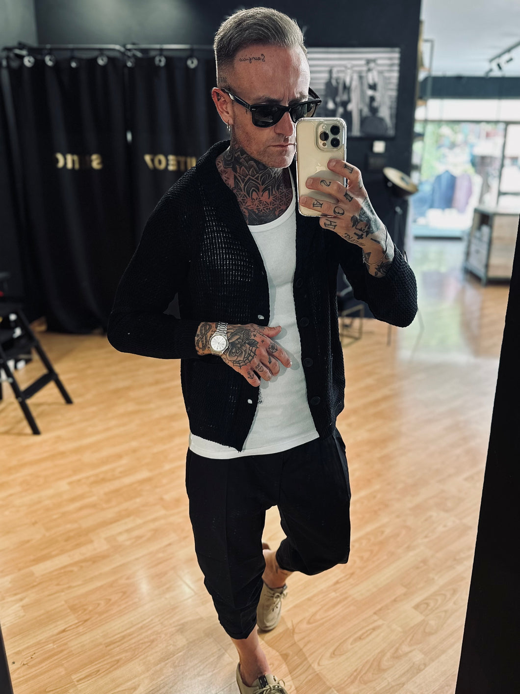 Giacca In Filo Black