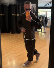 Carica l'immagine nel visualizzatore di Gallery, COORDINATO JAPAN IN JEANS STRUTTURATO CIOCCOLATO
