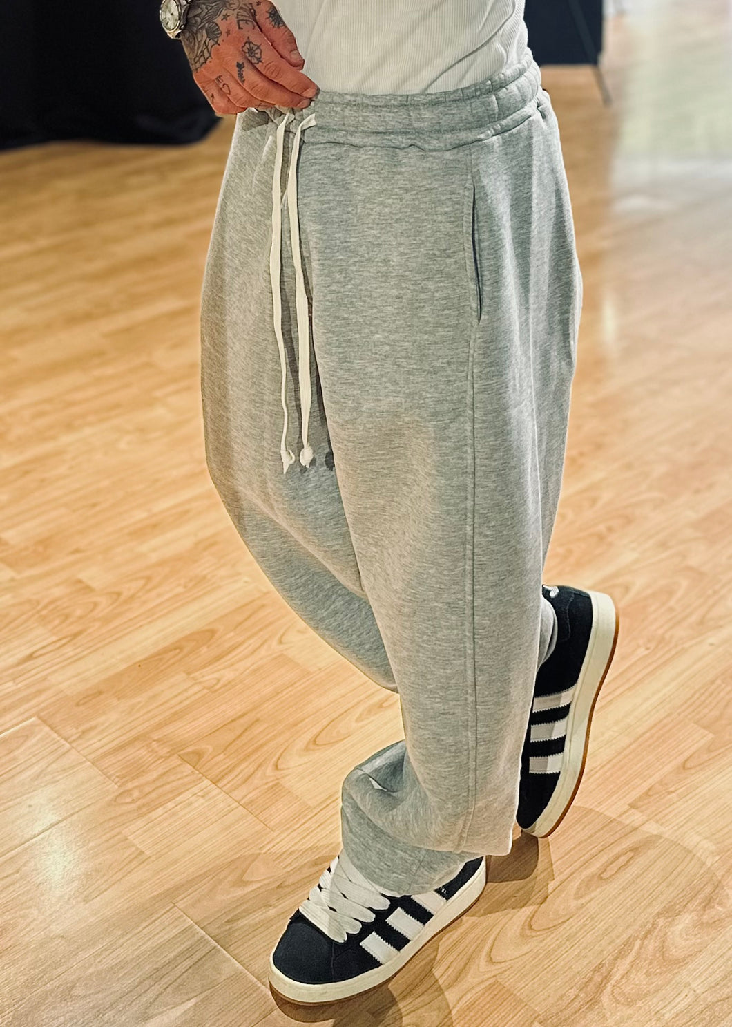 Panta Japan in Tuta Felpato Grey