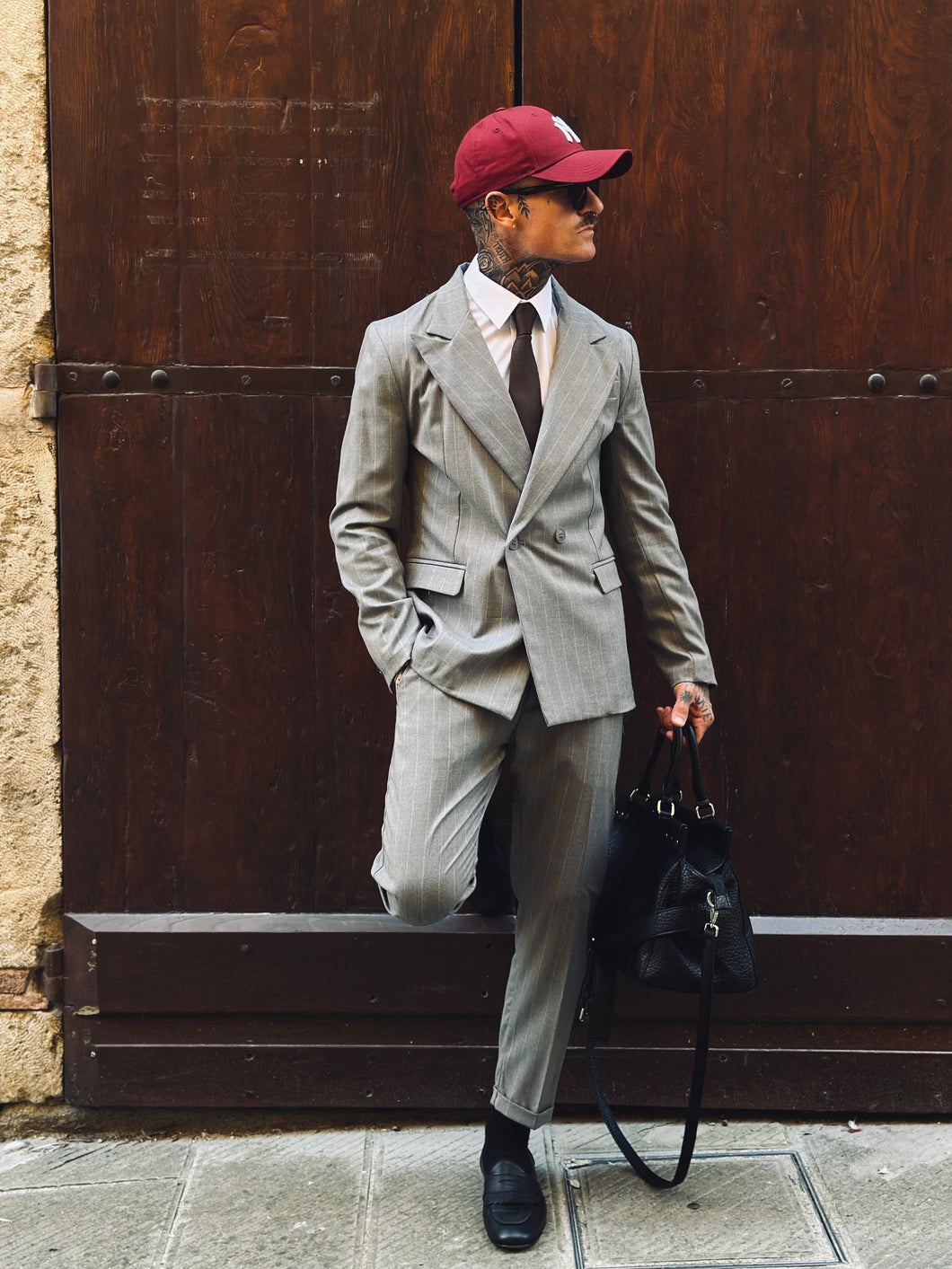 Completo Born Gessato Grey