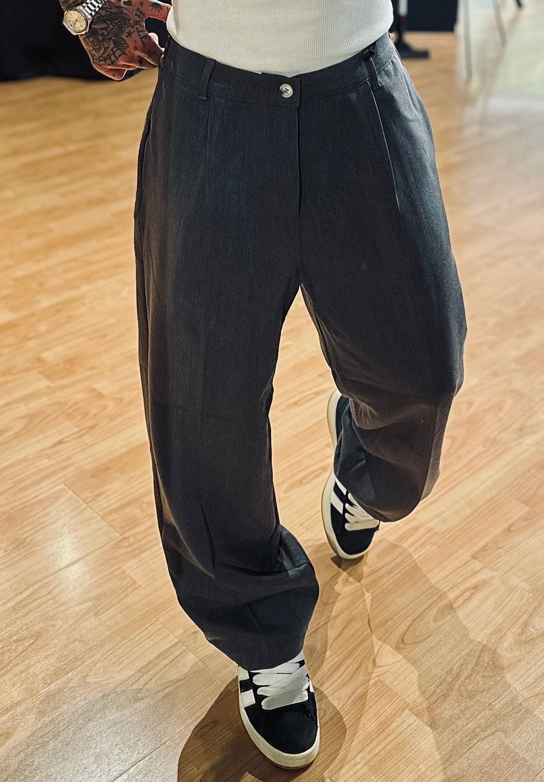 Panta Pence SuperLooseFit Piombo