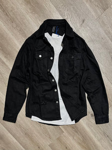 Jacket Destroyed Black Semi OverSize