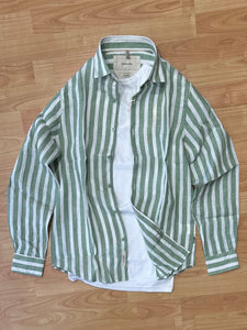 Camicia GL In Lino Green