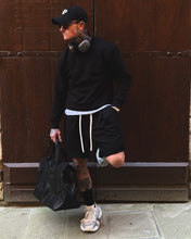 Carica l'immagine nel visualizzatore di Gallery, Felpa del Completo Sporty Garzata BoxyFit Black
