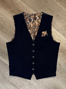 Gilet Boucle Blu Notte