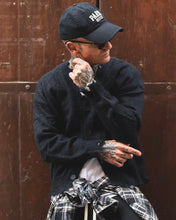 Carica l'immagine nel visualizzatore di Gallery, CARDIGAN DESTROYED SEMI CROPPED BLACK
