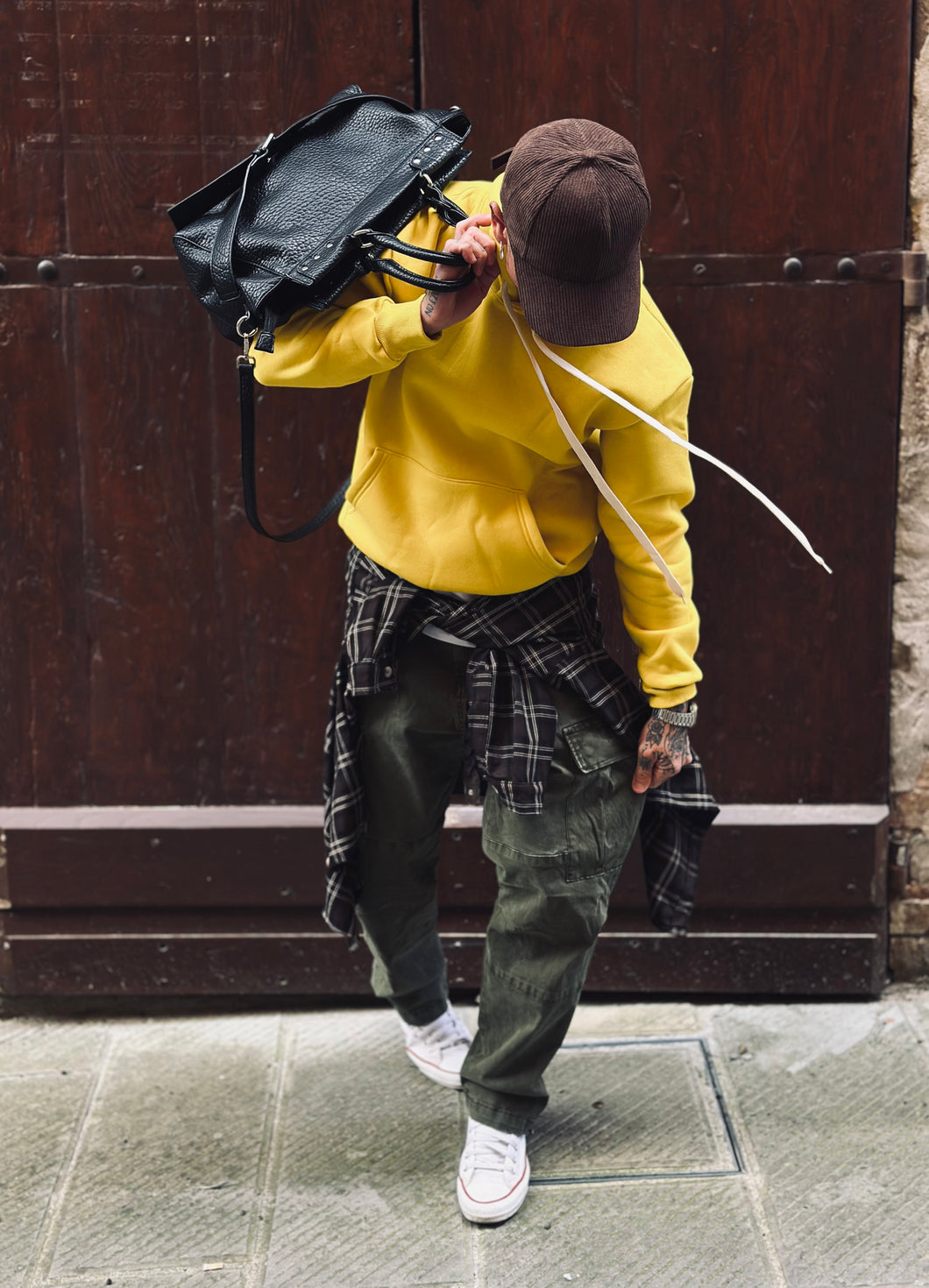 Cargo VerdeArmy BaggyFit Inserti Jeans