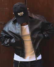 Carica l'immagine nel visualizzatore di Gallery, Bomber Vintage Used Cropped SemiOverSize Black
