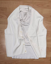Carica l'immagine nel visualizzatore di Gallery, Smanicato Cropped in Maglia Off-White
