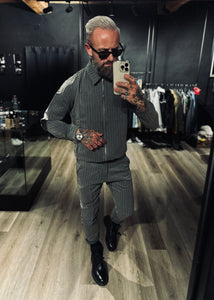 Coordinato Conor Gessato Grey