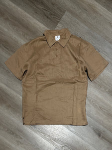 Coordinato Polo in Lino Camel