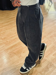 Panta Pence SuperLooseFit a Costine Piombo