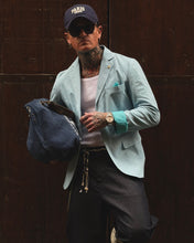 Carica l'immagine nel visualizzatore di Gallery, Blazer Oliver SlimFit MistoLino Sky
