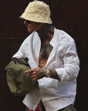 Carica l'immagine nel visualizzatore di Gallery, Camicia Coreana MistoLino Off-White
