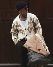 Carica l'immagine nel visualizzatore di Gallery, Cardigan Harlequin MistoLana MochaMousse
