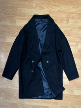 Carica l&#39;immagine nel visualizzatore di Gallery, Cappotto OverSize DoppioPetto BluNotte
