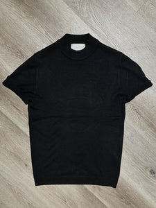 Maglia in Filo Mezzocollo Black