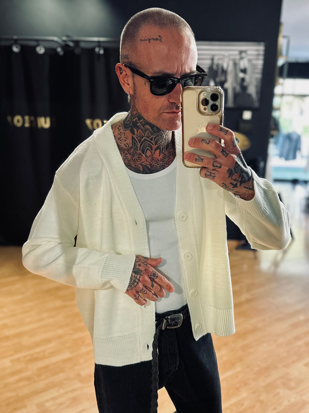 Cardigan Cropped Off-White