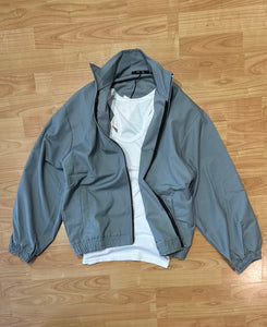 Jacket Cropped Oversize Grey