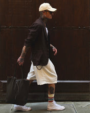 Carica l'immagine nel visualizzatore di Gallery, Blazer OverFit in Lino Cioccolato
