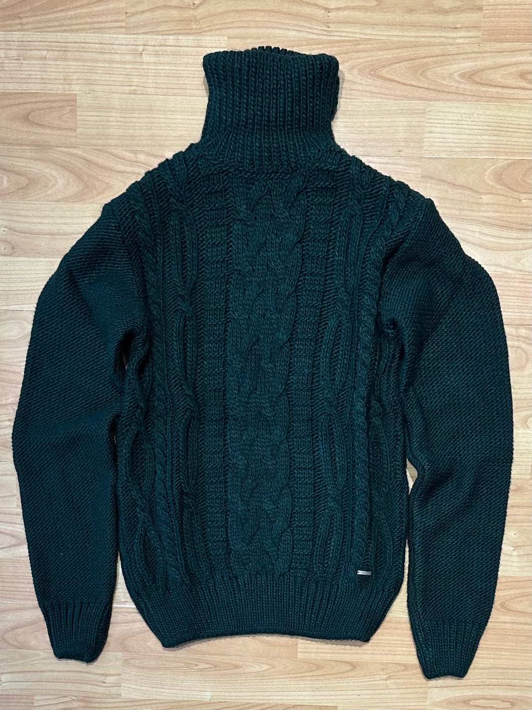 Maglione ColloAlto MistoLana GL Petrolio