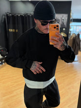 Carica l'immagine nel visualizzatore di Gallery, Felpa Girocollo Felpata BoxyFit Black
