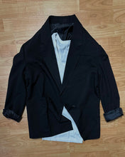Carica l'immagine nel visualizzatore di Gallery, Blazer Completo Sonny Crockett DoppioPetto OverSize Black
