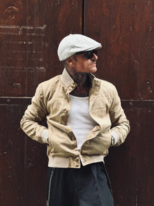 Bomber Scamosciato Inserti Crochet Corda