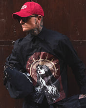 Carica l'immagine nel visualizzatore di Gallery, Camicia NostraSantissima SemiOverSize Cropped Black

