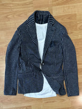 Carica l&#39;immagine nel visualizzatore di Gallery, Blazer Strutturato a Bacchetta BluNotte
