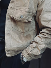 Carica l&#39;immagine nel visualizzatore di Gallery, Jacket Cropped a Costine MochaMousse
