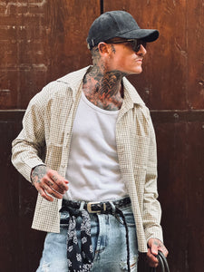 Camicia in Check Sabbia