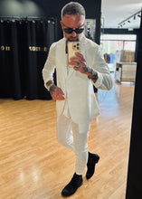 Carica l&#39;immagine nel visualizzatore di Gallery, Completo in Lino DoppioPetto Off-White
