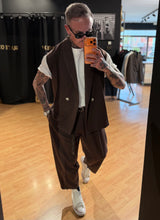 Carica l'immagine nel visualizzatore di Gallery, Blazer Japan Smanicato Del Completo Takeshi Cioccolato
