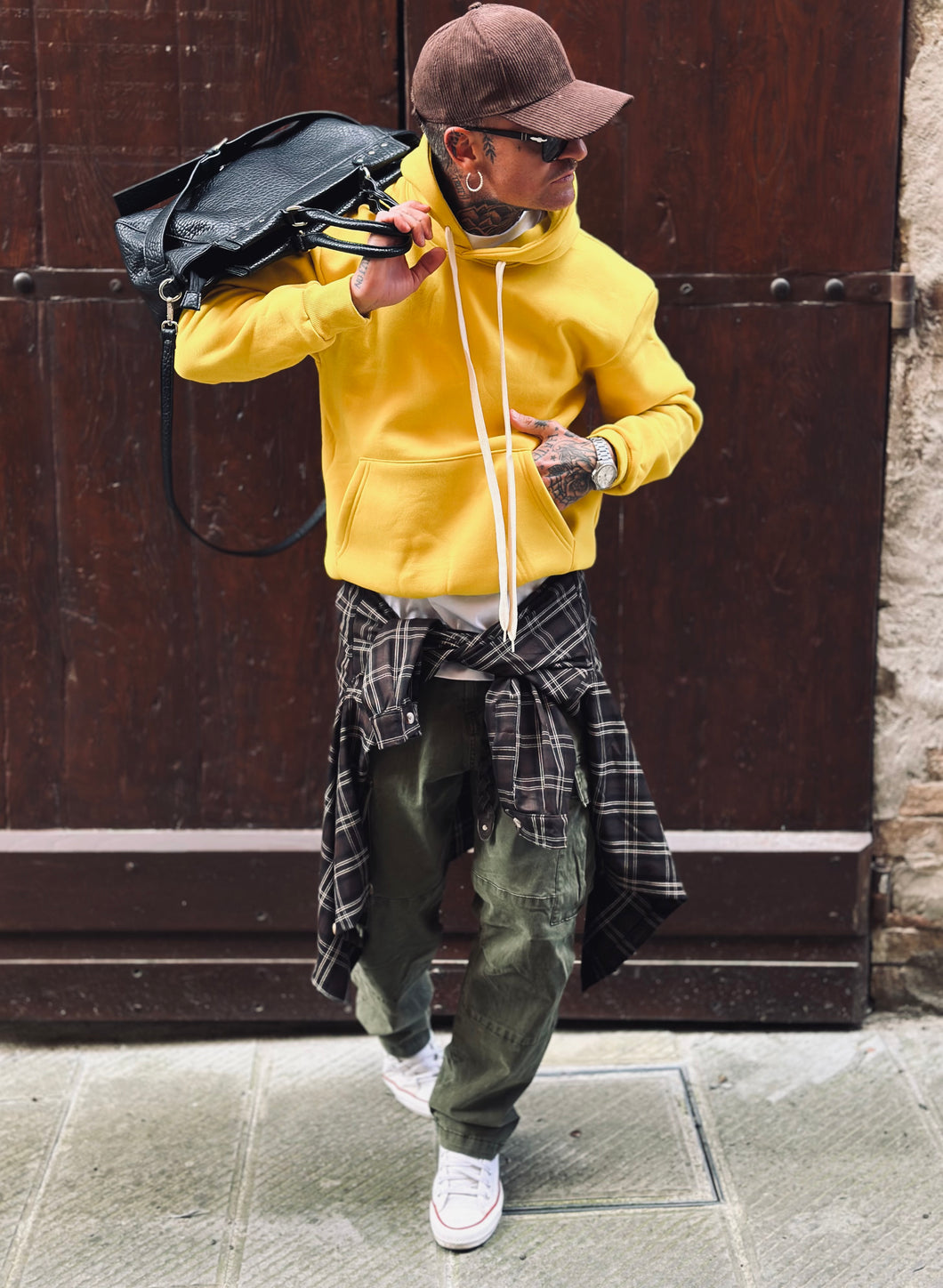 Felpa SemiOverSize Yellow