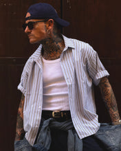 Carica l'immagine nel visualizzatore di Gallery, Camicia Cropped BoxyFit a Bacchetta Sky
