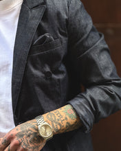 Carica l'immagine nel visualizzatore di Gallery, Blazer Japan DoppioPetto Akusawa in Jeans TelaLeggera
