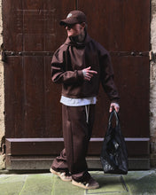 Carica l'immagine nel visualizzatore di Gallery, Tuta TessutoTecnico SuperBoxyFit Cioccolato
