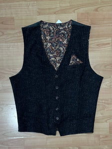 Gilet in Tweed Cioccolato