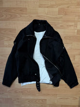 Carica l'immagine nel visualizzatore di Gallery, Bomber Viral Scamosciato Black SemiImbottito
