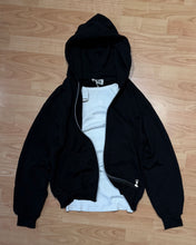 Carica l'immagine nel visualizzatore di Gallery, Felpa ZIP del Completo Sporty Garzata BoxyFit Cropped Black

