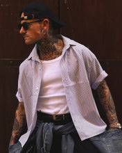 Carica l'immagine nel visualizzatore di Gallery, Camicia Cropped BoxyFit a Bacchetta Bordeaux
