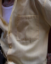 Carica l'immagine nel visualizzatore di Gallery, Camicia Stripes Cropped LightYellow

