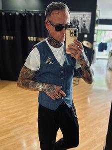 Gilet MistoLino Blue