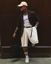 Carica l'immagine nel visualizzatore di Gallery, Bermuda MistoLino BaggyFit Off-White
