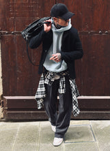 Carica l&#39;immagine nel visualizzatore di Gallery, Panta Pence SuperLooseFit a Costine Piombo
