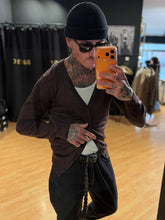 Carica l'immagine nel visualizzatore di Gallery, Cardigan Spring Basic Cioccolato
