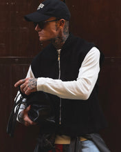 Carica l'immagine nel visualizzatore di Gallery, GILET STRUTTURATO MISTOCOTONE BLACK
