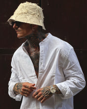 Carica l'immagine nel visualizzatore di Gallery, Camicia Coreana MistoLino Off-White
